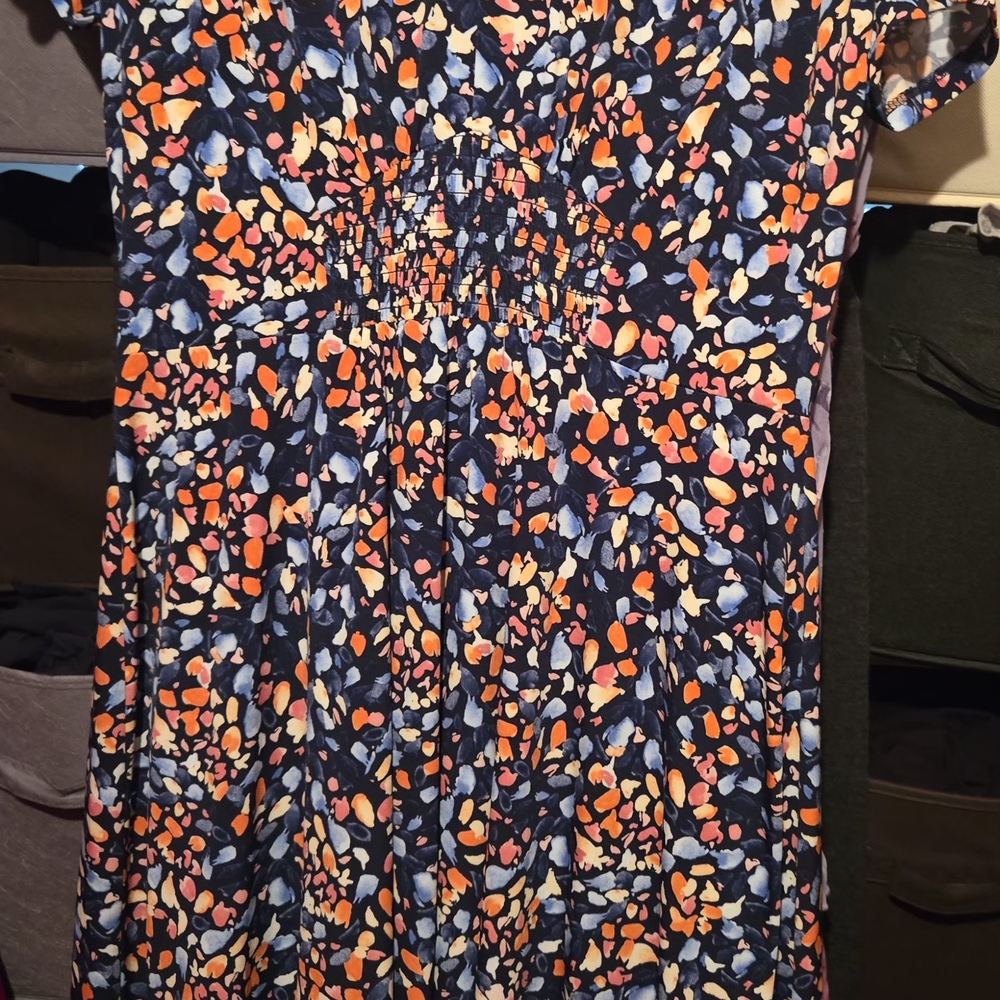 Asymmetrical Women's Dress - Multicolor